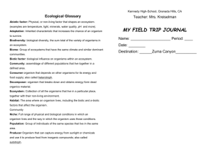 FIELD TRIP JOURNAL - KREISELMANBIOLOGY