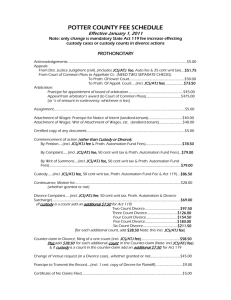 POTTER COUNTY FEE SCHEDULE - Potter County Pennsylvania