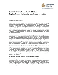 Expectations of Academic Staff at