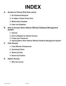 How to Access Officials Database - Red Deer Marlins Summer Swim