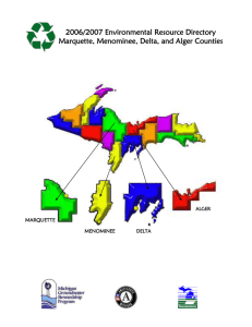 Environmental Resource Directory - Marquette County Conservation