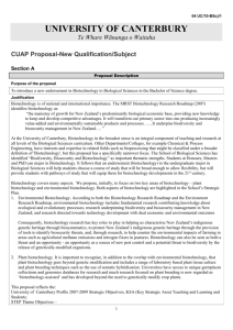 CUAP Proposal-New Qualification/Subject