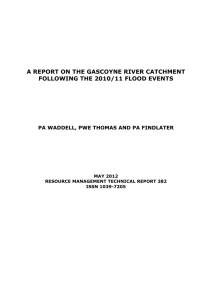 A report on the Gascoyne River catchment following the 2010/11