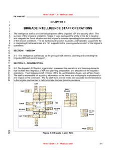 Intelligence Staff Operations