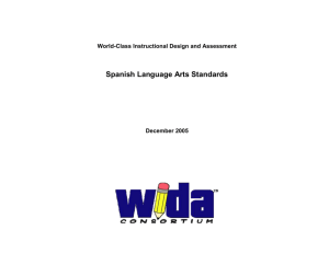 WIDA Spanish Language Arts Standards