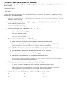 Drainage -Other Special Project Worksheet-Revised