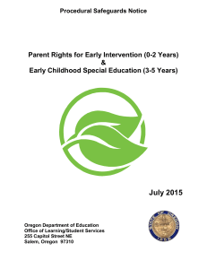 PARENT RIGHTS - Oregon Department of Education