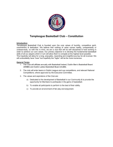 Templeogue Basketball Club – Constitution