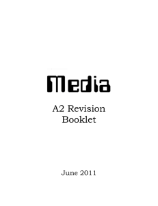 A2 Revision Booklet June 2011 MEST 3 Exam Thursday 16th June