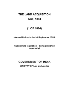 Land Acquisition Act, 1894