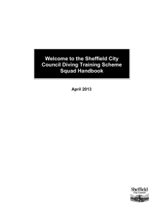 2013 Sheffield City Council Diving Training Scheme Handbook