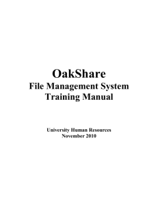 UHR`s training document