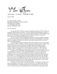 Letter from Water Tenders Regarding a Proposed Lake
