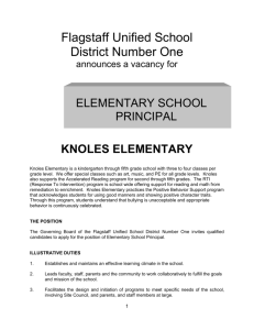 knoles principal job description - Flagstaff Unified School District