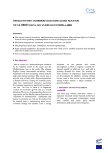 CIRCE Climate Sheet for Oran