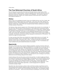 The Free Reformed Churches of South Africa