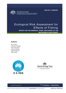 Ecological Risk Assessment for the Effects of Fishing (ERAEF)