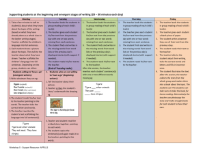 Walking Talking Texts 5 Day Writing Cycles