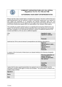 The CIL Authorising Your Agent Form (VO4001)