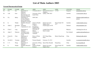 List of Authors 2003