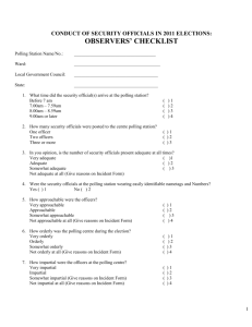 Observers` checklist