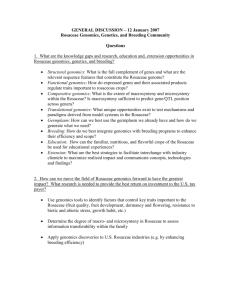 US RosEXEC Roadmap - the Genome Database for Rosaceae