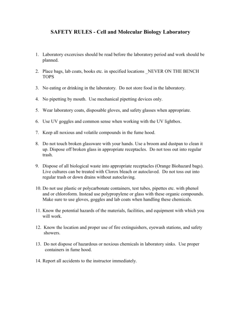 safety-rules-molecular-biology-laboratory