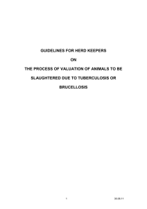 Guidelines for herd keepers on the process of valuation of animals