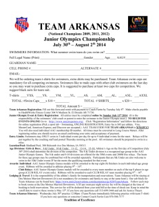 Team Arkansas JO form