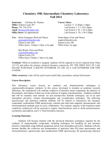 Chemistry 122b: Inorganic Chemistry