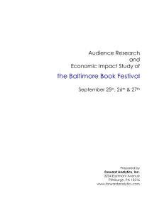 Audience Research and Economic Impact Study of the Baltimore