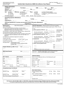 (GBS) Case Report Form