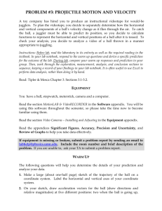 P3: Projectile motion
