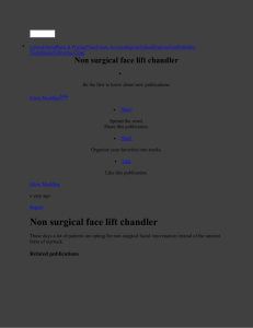 ISSUU - Non surgical face lift chandler by Glow MediSpa