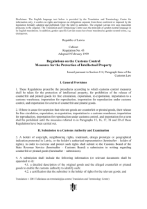 Republic of Latvia Cabinet Regulation No. 43 Adopted 9 February