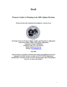 Women`s Guide to Elections