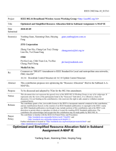 Project - IEEE 802 LAN/MAN Standards Committee