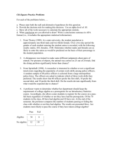 Chi-Square Practice Problems