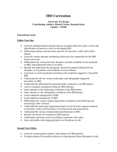 IBD Curriculum - Department of Medicine