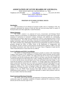 2011 Position Paper - Association of Levee Boards of Louisiana