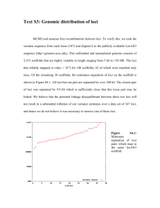 Text S3: Genomic distribution of loci
