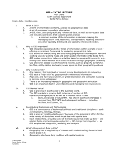 GIS – INTRO LECTURE - Santa Monica College