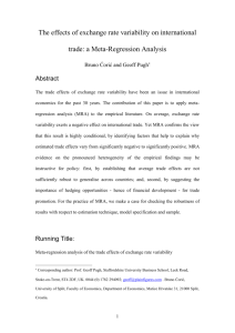 3 Meta-regression analysis