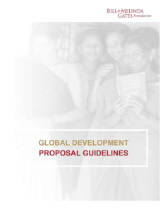 Grant Proposal - Sign in - Bill & Melinda Gates Foundation