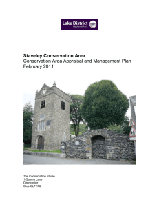 Staveley Conservation Area Appraisal and Management Plan (Word