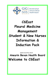 C6 East Induction pack