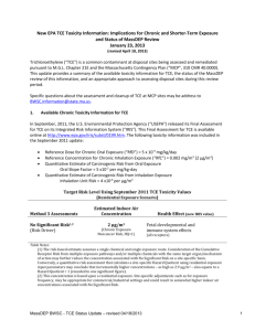 Revised TCE Fact Sheet - MassDEP Indoor Air Project