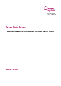 Submission to the Service Sector Reform Project