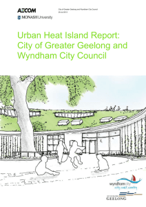 Urban Heat Island Report: City of Greater Geelong and Wyndham