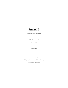 Syntax 2D Manual  - University of Michigan
